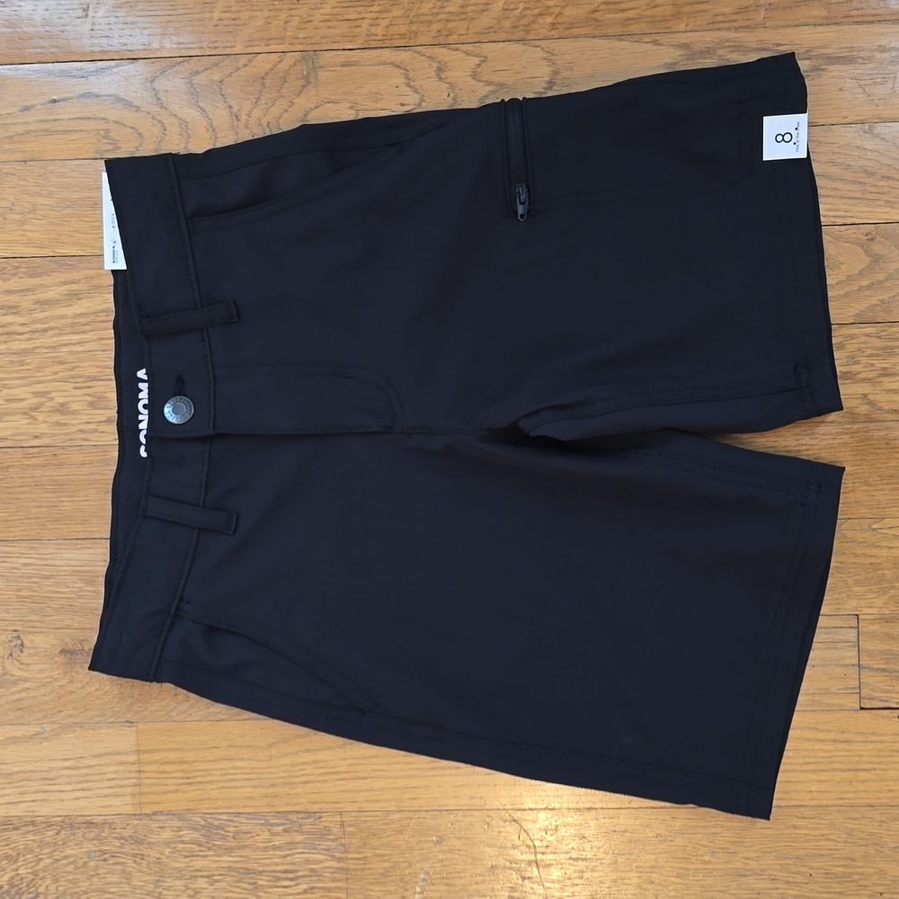 SONOMA BRAND BOYS BLACK FLEXWEAR TECH SHORTS SIZE 8